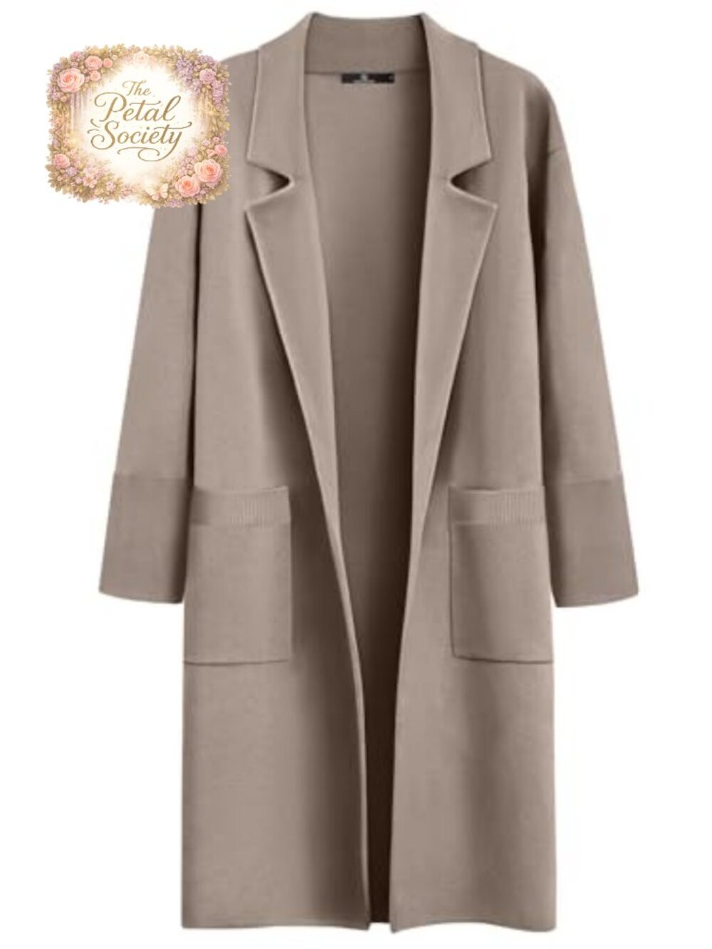 Oversized Long Cardigan Sweater Coatigan Shawl Collar Knit Jacket